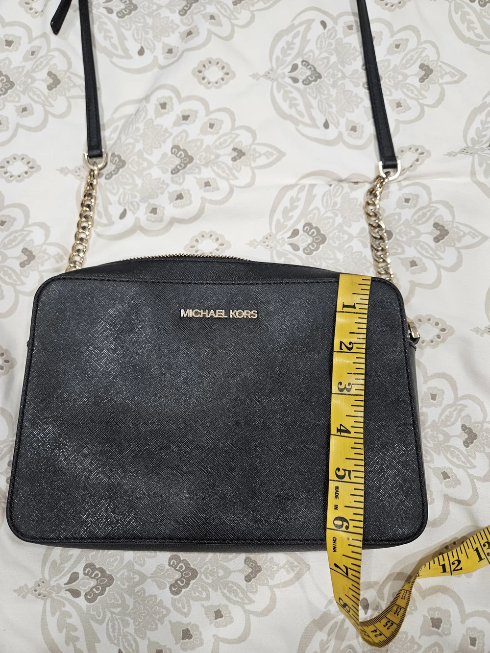 Michael Kors Black Saffiano Leather Crossbody Bag